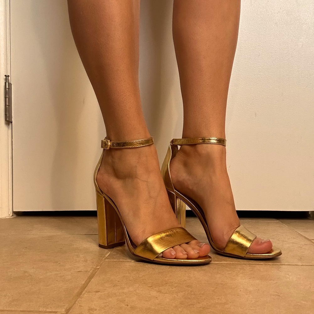 Sam Edelman Gold Yaro Heel